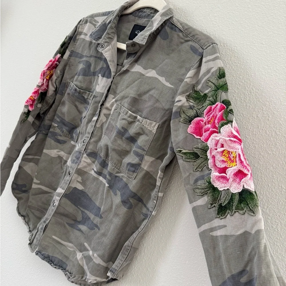 Rails Marcel Embroidered Camo Shirt - Picture 5 of 8